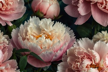 pink peony flowers