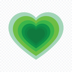 Hand drawn heart on white background. Valentines Day vector elements heart shapes love