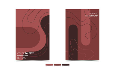 VERTICAL BACKGROUND 110 with Bohemian Warm Earthy Tones, Rustic Design