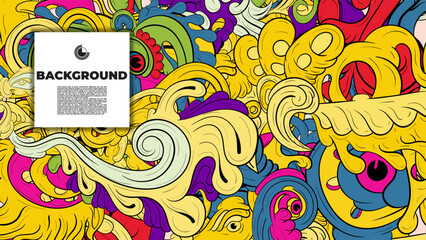 Dynamic vector wallpaper with colorful fractal patterns and layouts, perfect for your poster, banner, and fabric print needs.