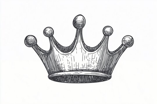 Hand drawn crown sktech