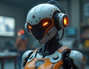 an AI Image Generator, Cute Robot Illustration