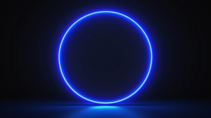 Futuristic blue light frame with soft gradient, symbolizing innovation and modern elegance.