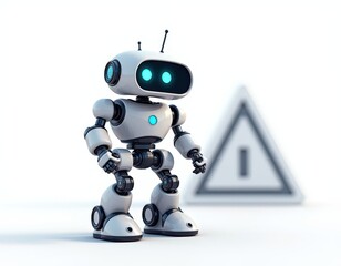 an AI Image Generator, Cute Robot Illustration
