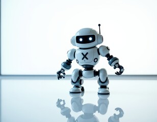 an AI Image Generator, Cute Robot Illustration
