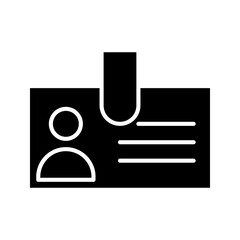 Id card icon vector. National id, identification card, voter id, driving license. passport id symbol outline icon editable stroke