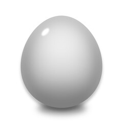 vector illustration of a silver egg