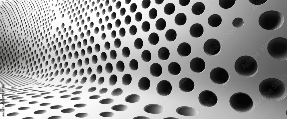 Poster abstract geometric pattern with circles