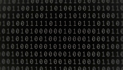 Binary Code Digital Data Stream Background
