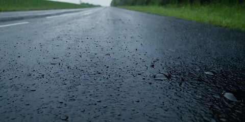 Close up of asphalt road with rain drops. Abstract background texture,drop, grey, highway, rain, wet, surface, tarmac, abstract, asphalt, black,5469