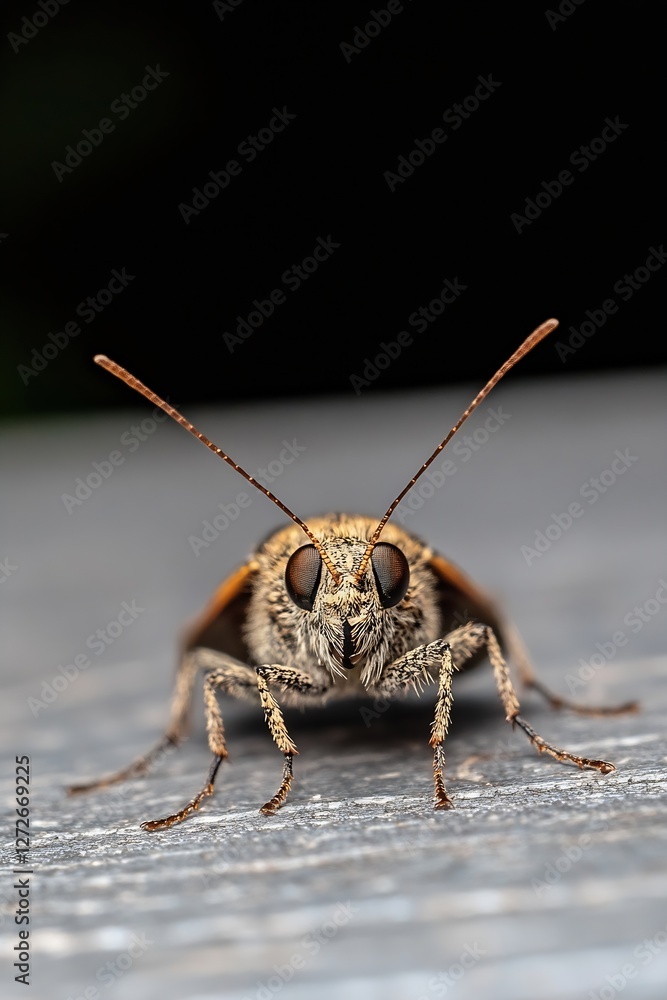 Poster Macro View of a Beetle Highlights Intricate Details of Insect Features : Generative AI
