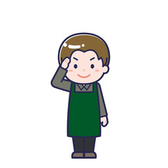 カフェ店員／男性 02