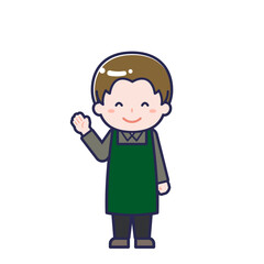 カフェ店員／男性 17