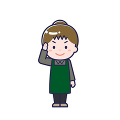 カフェ店員／女性 02