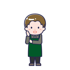 カフェ店員／男性 20