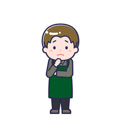 カフェ店員／男性 25