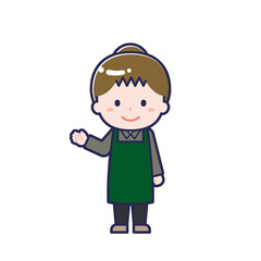 カフェ店員／女性 15