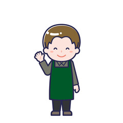 カフェ店員／男性 10