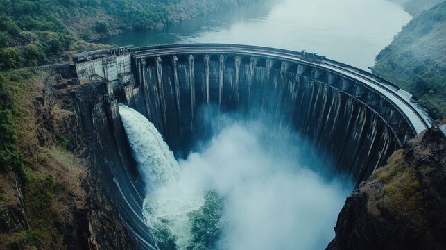 Majestic Kariba Dam: A Breathtaking View of Engineering Marvel and Nature's Power