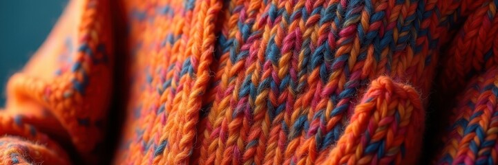 Unfinished wool sweater, chunky wooden needles, knit, sweater, wooden needles