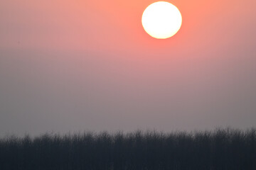 sunrise over the mountains