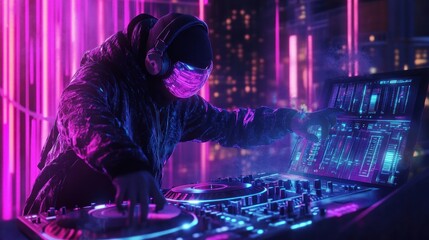 Neon Nights: Cyberpunk DJ