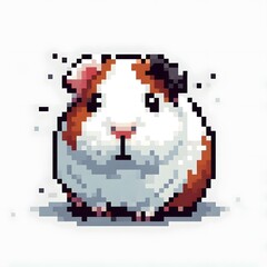 Obraz premium 기니피그, 픽셀아트, jpeg, (Guinea pig, pixel art, jpeg)