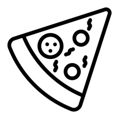 pizza Line Icon