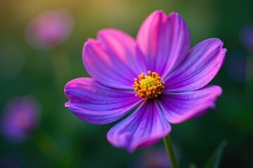 Purple flower with petal dust covering its surface, purple flowers, delicate