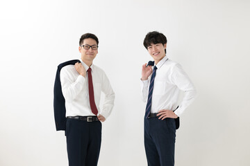 ビシネスマン男性　2人