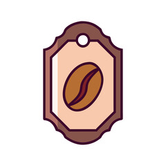 Coffee culture vintage label icon