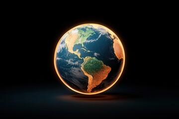 planet earth in the sky