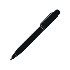 Icon of a ballpoint pen. Ballpoint pen vector illustration isolated on white background