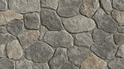 Obraz premium A seamless high-resolution gray cobblestone texture, ideal for use in 3D renderings or construction projects.