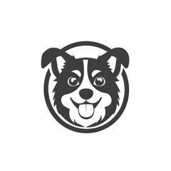 Fototapeta premium a dog head logo design