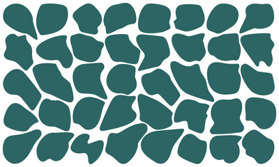 Blob shape, Liquid silhouette design drop in modern style. Set of irregular round blot form graphic element.