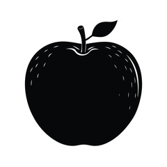 Mountain Apple Silhouette Vector | Black and White Mountain Apple Fruit Illustration