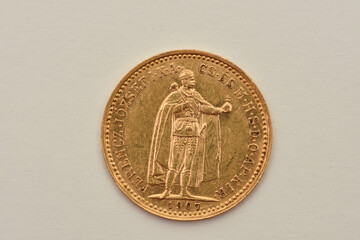 10 Kronen  gold  coin  1907 KB Ungarn Franz Joseph I. (1848-1916) 