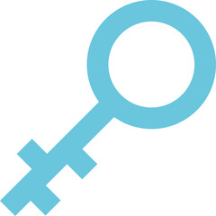 Key Round icon logo design