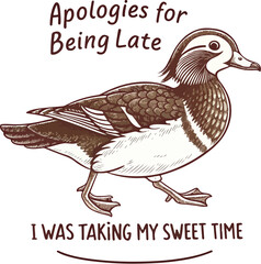 Fototapeta premium Illustration design of playful duck in leap. Generated AI.