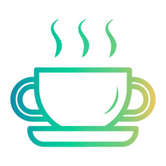 coffe Line Gradient Icon