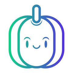 pumpkin Line Gradient Icon