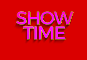 Show time editable vector text effect. Suitable for night event theme.