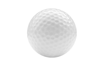golf ball isolated on white background with clipping path.