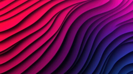A vibrant gradient of pink and purple waves creates a visually striking abstract pattern.