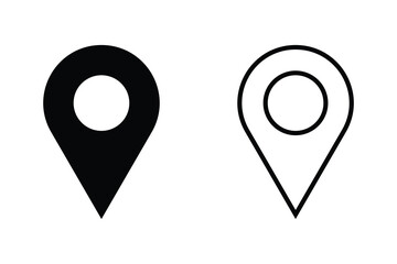 Location or symbol set. vector illustration on white background