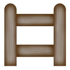 Wooden fence
