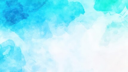 A serene watercolor background in shades of blue, soft and fluid textures blending harmoniously, evoking calmness and tranquility, perfect for a peaceful artistic setting