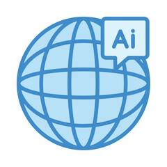 AI in Education global learning icon