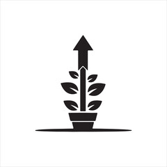 growing green arrow